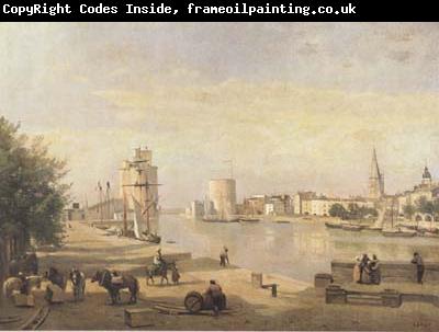 Jean Baptiste Camille  Corot Le port de La Rochelle (mk11)